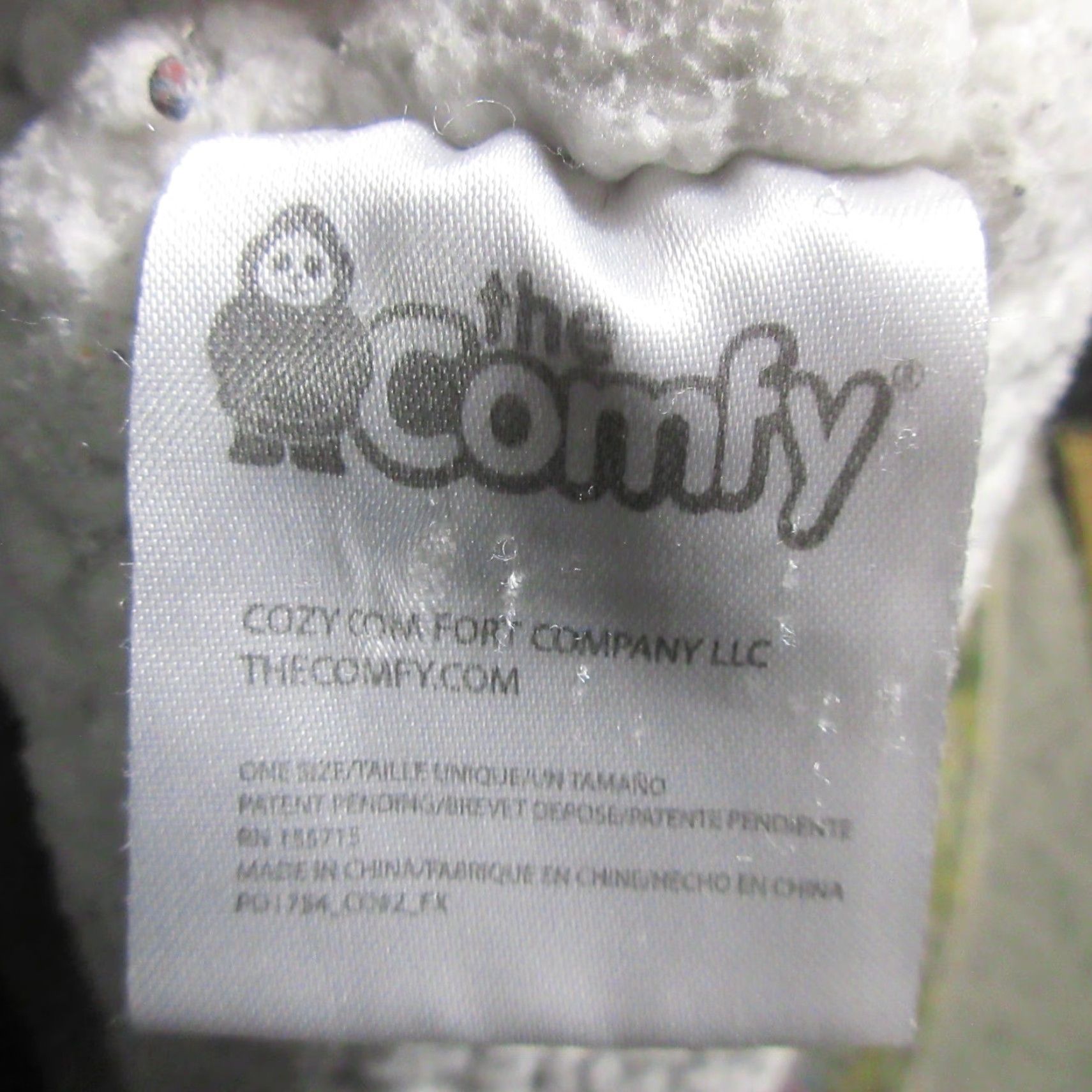 Vintage Cozy Comfort Company Hoodie Adults One Size Black Sherpa Lined Oversized Blanket Fleece Pockets Hooded Logo Embroidered Size ONE SIZE - 3 Thumbnail