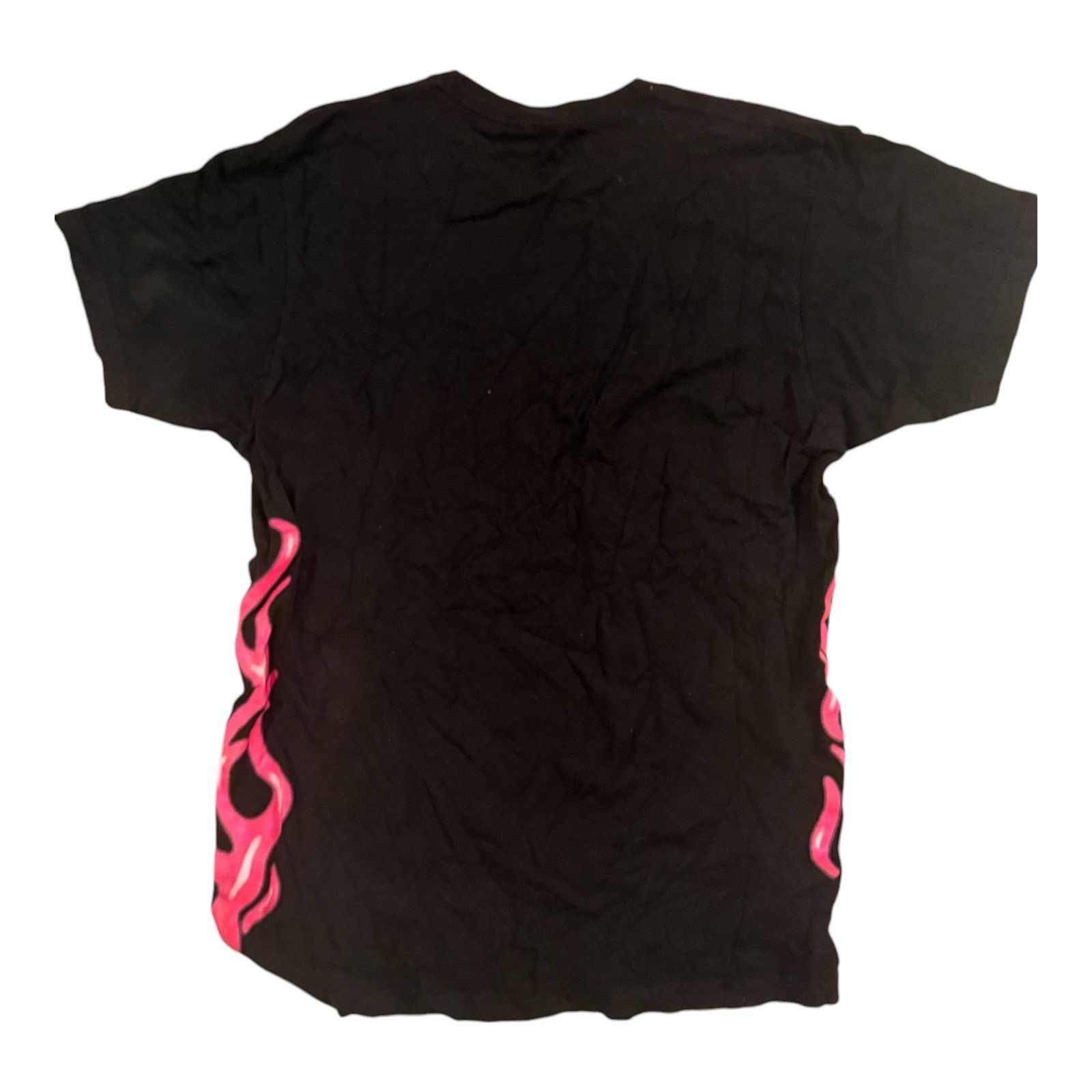 & Other Stories Bad Bunny Tee Shirt Mens Large Black Pink Flames Music Size US L / EU 52-54 / 3 - 4 Thumbnail