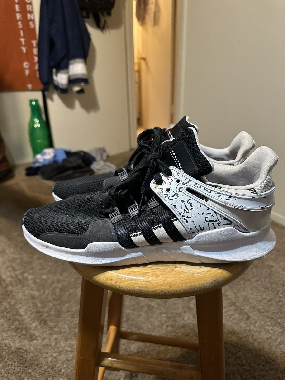 Adidas Vintage Adidas EQT SUPPORT ADV 'BLACK' 00s size 13 Size US 13 / EU 46 - 4 Thumbnail