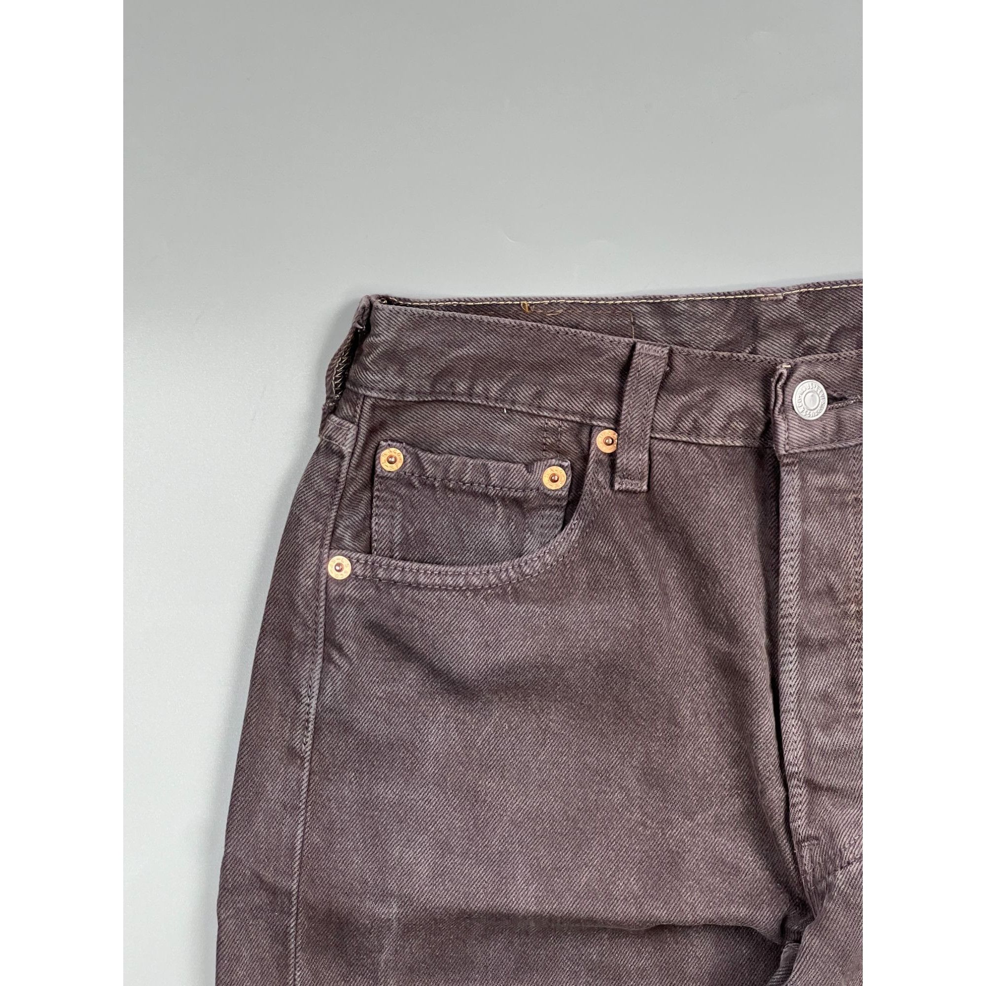 Levi's Levi’s 501 Made in USA Brown Denim Jeans Pants (Y0938) Size US 29 - 3 Thumbnail