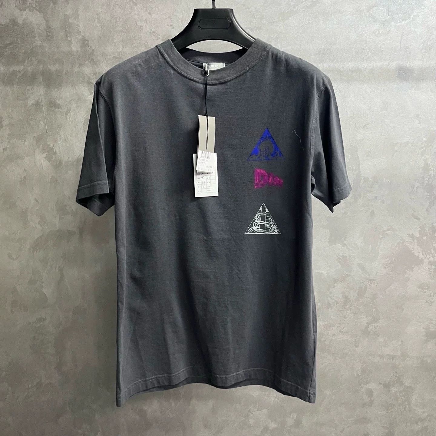 Dior Dior Gray Pattern Loose Crewneck T-shirt Size US M / EU 48-50 / 2 - 1 Thumbnail