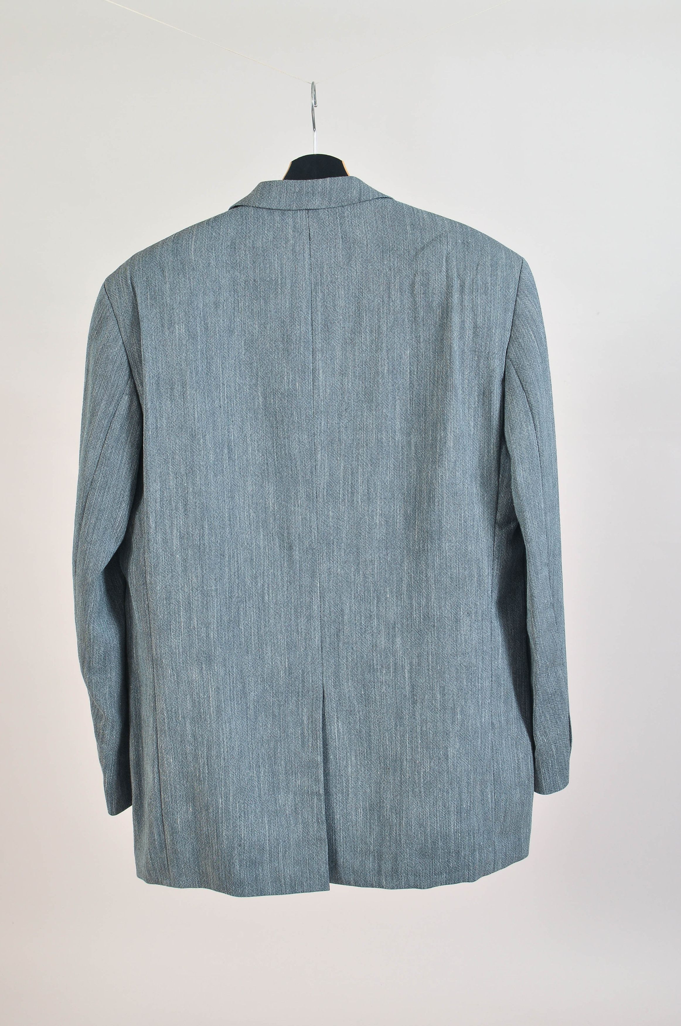 BENVENUTO. Benvenuto Grey Blazer Jacket Size 44L - 5 Thumbnail