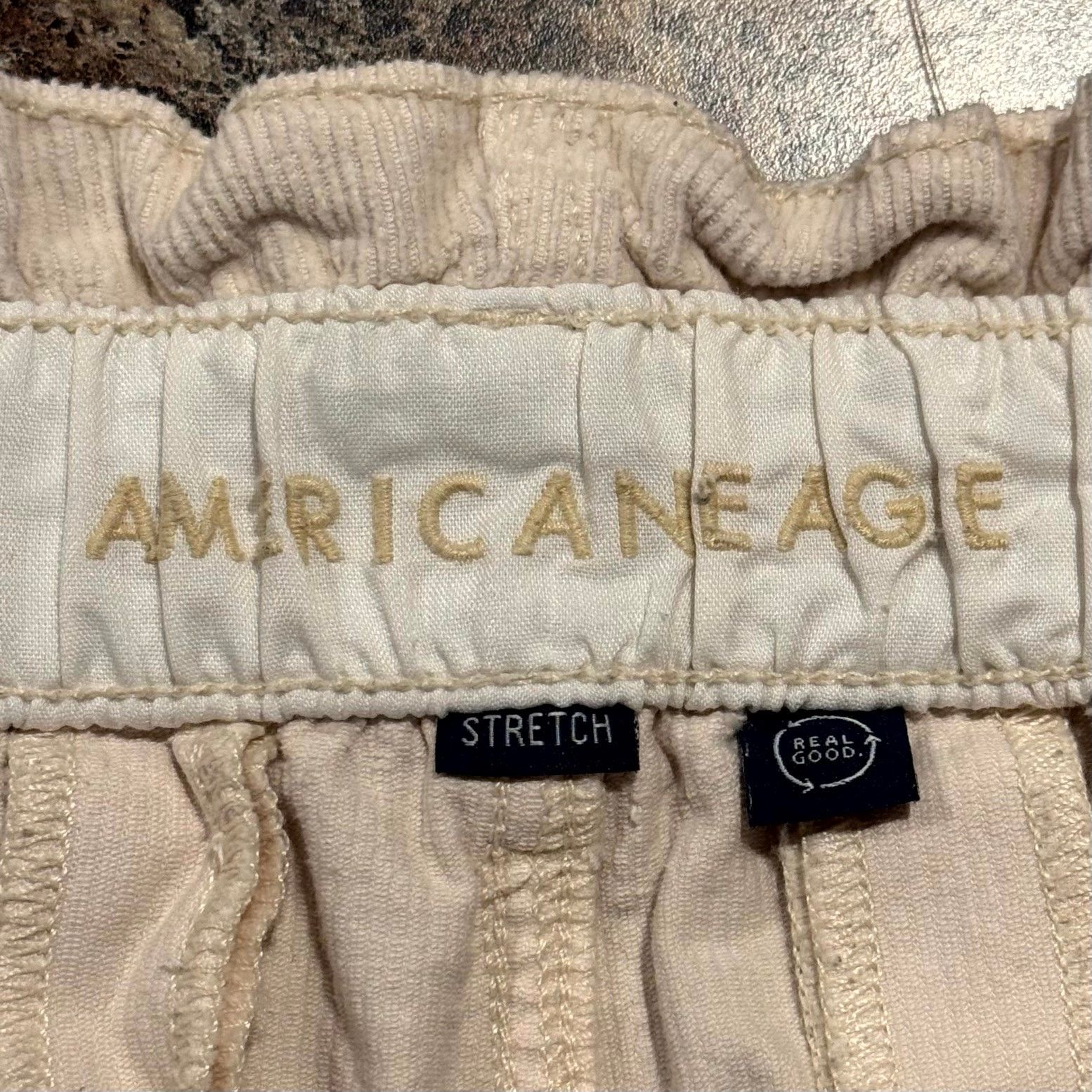 American Eagle Outfitters American Eagle Corduroy Pants Barrel Paperbag High Rise 2 Size 26" / US 2 / IT 38 - 3 Thumbnail