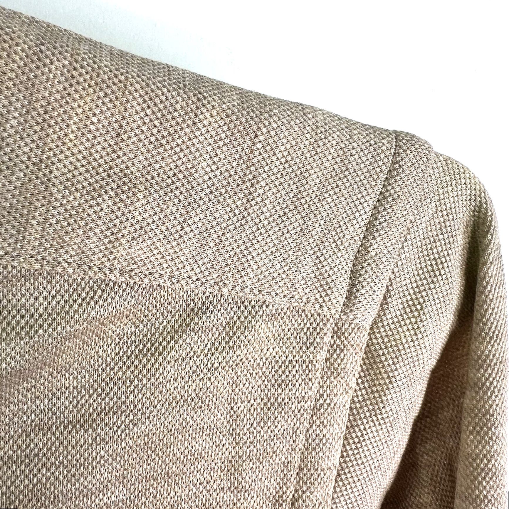Proper Cloth Proper Cloth Knit Long Sleeve Henley Polo Shirt Mens 3XL Oatmeal Beige Cotton Casual Classic Polo shirt Size US XXL / EU 58 / 5 - 2 Thumbnail
