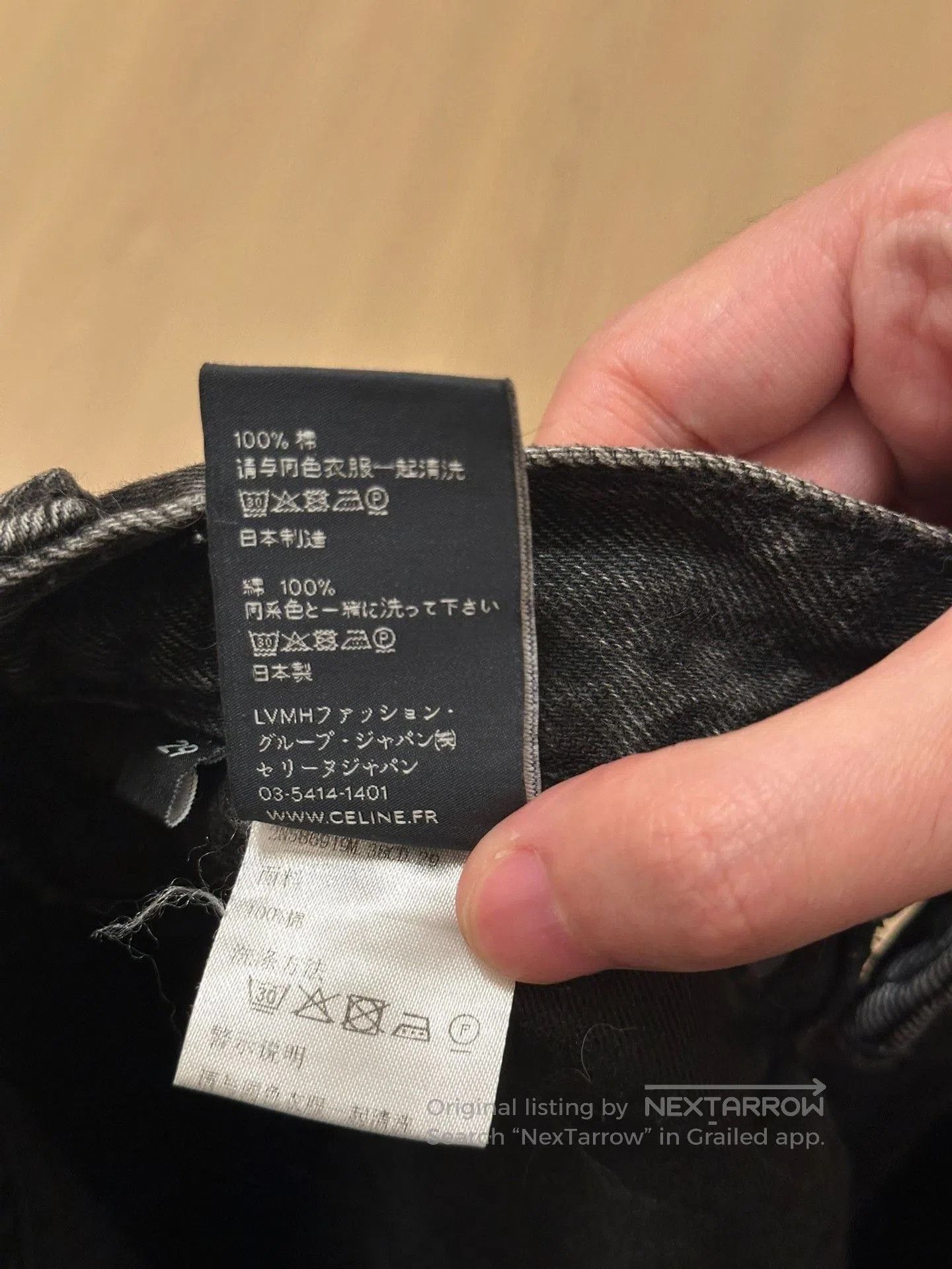 Celine CELINE Kurt Charcoal Washed Distressed Jeans. Size US 29 - 8 Thumbnail
