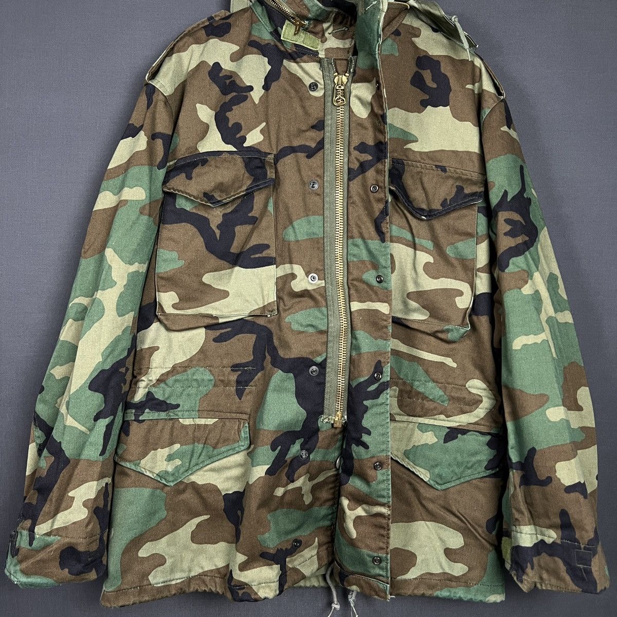 Alpha Industries Vintage Alpha Industries M-65 Field Jacket Woodland Camo 90s Size US M / EU 48-50 / 2 - 14 Thumbnail