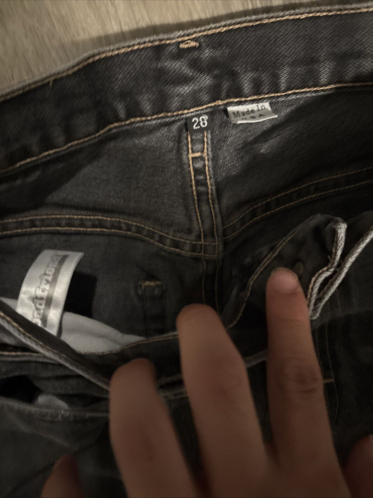 Badfriend Vintage bad friend jeans back pocket embordory Size US 30 / EU 46 - 4 Thumbnail