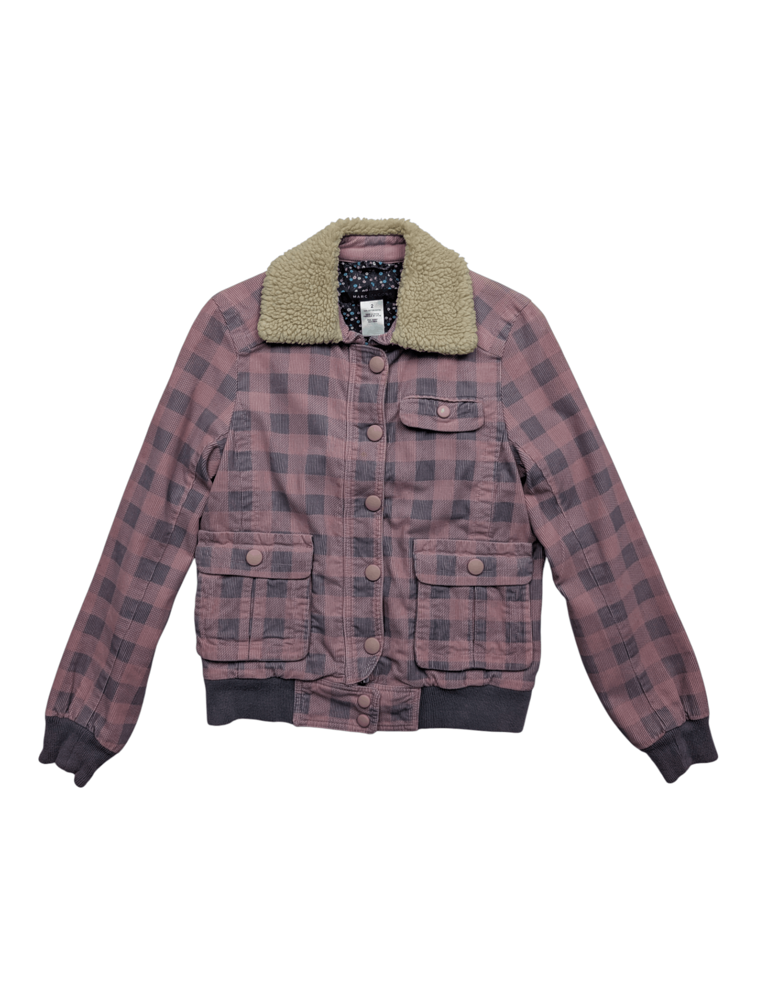 Marc Jacobs Marc Jacobs Pink Checkered Denim Jacket Size XS / US 0-2 / IT 36-38 - 1 Thumbnail