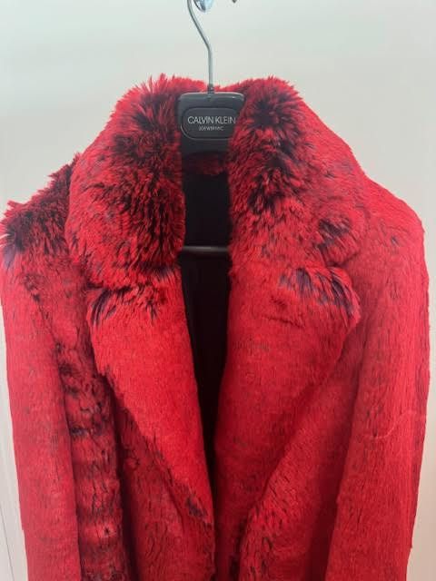 Calvin Klein 205W39NYC Calvin Klein 205W39NYC Faux Fur Red coat Size M / US 6-8 / IT 42-44 - 9 Thumbnail