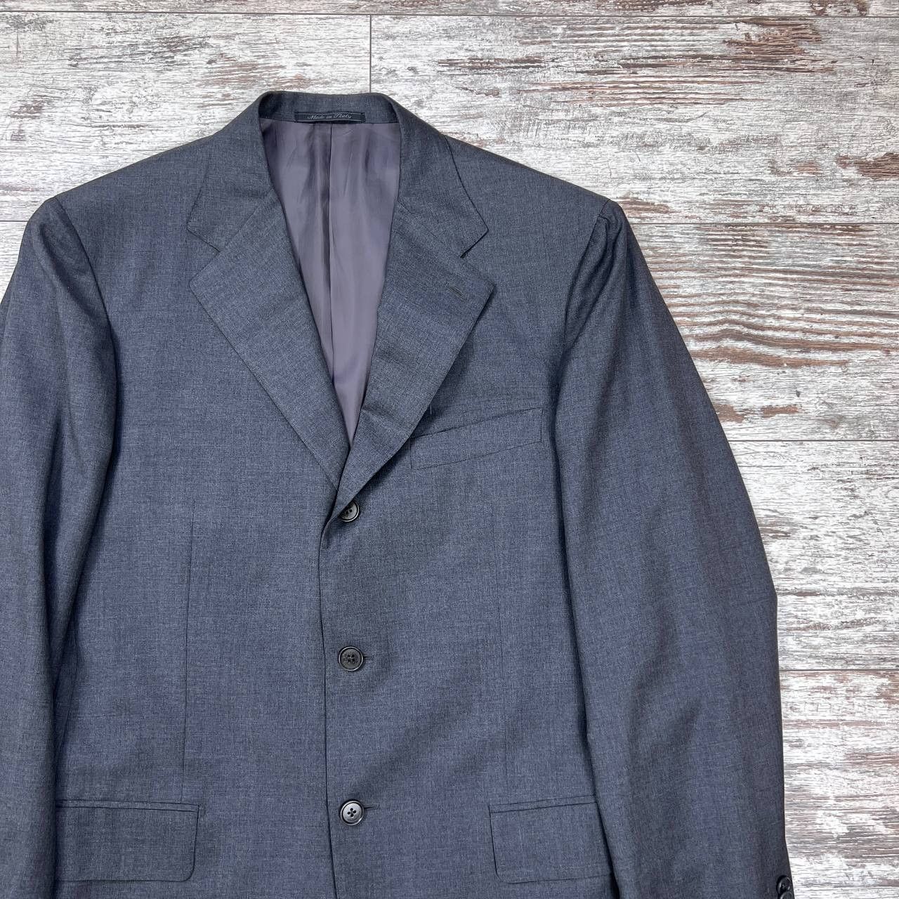 Isaia Vintage Blazer Isaia Napoli Wool Jacket Size 52 Super 120's Size 52R - 3 Thumbnail