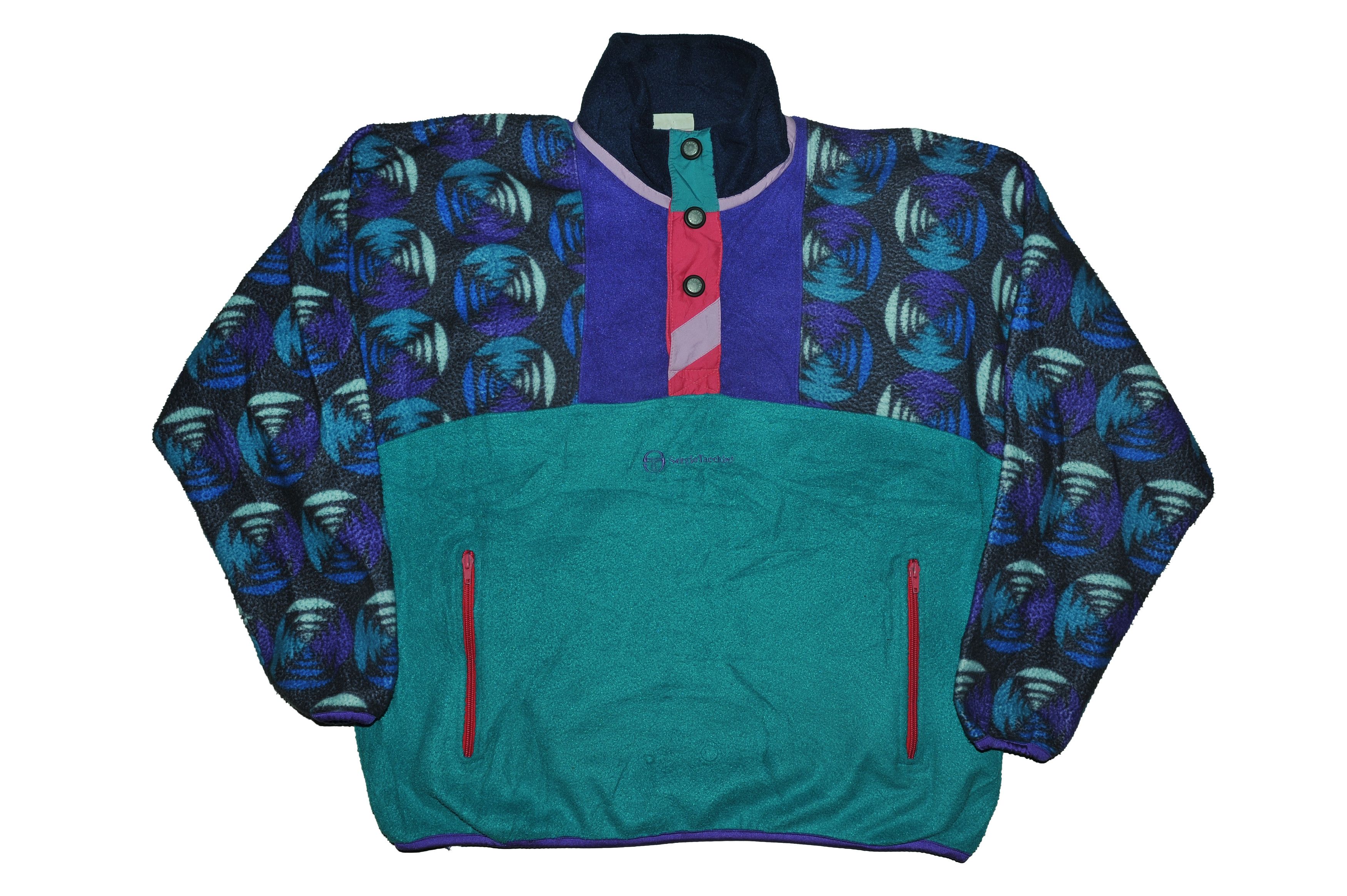 Sergio Tacchini Vintage 90s Sergio Tacchini Fleece Size US L / EU 52-54 / 3 - 1 Thumbnail