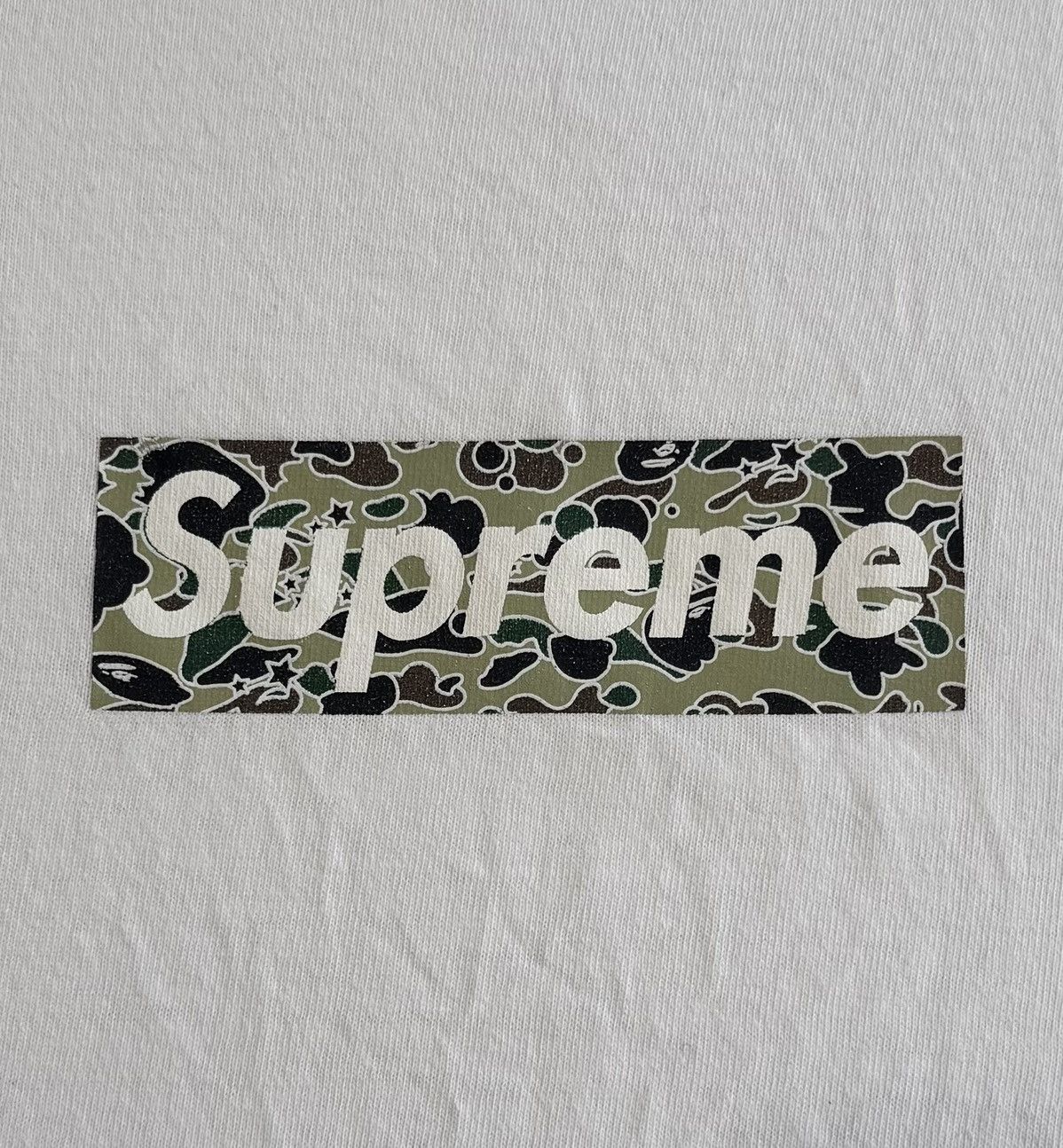 Supreme Supreme Bathing Ape Bape Box Logo Tee Psyche Camo 2001 Size US M / EU 48-50 / 2 - 2 Thumbnail