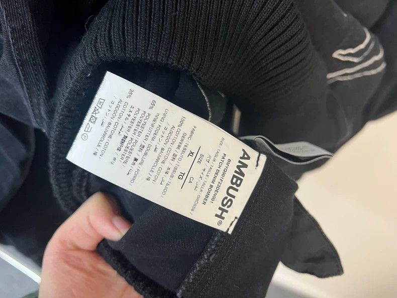 Ambush Design AMBUSH 23 FW New Classic Black Loose Denim Patchwork Bombe Size US XL / EU 56 / 4 - 5 Thumbnail