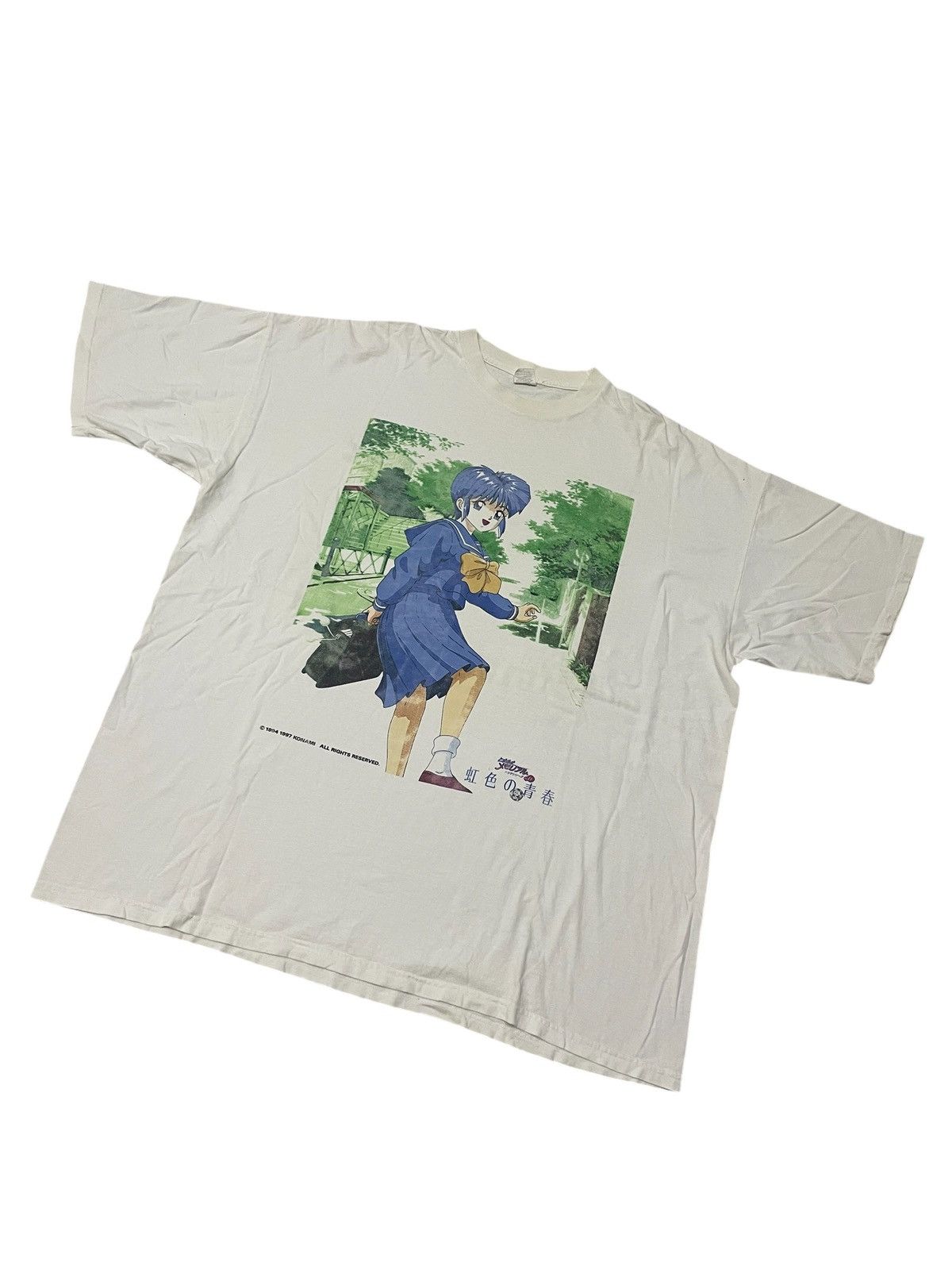 Anime Vintage 90s KONAMI Anime Tshirt Size US XXL / EU 58 / 5 - 7 Thumbnail