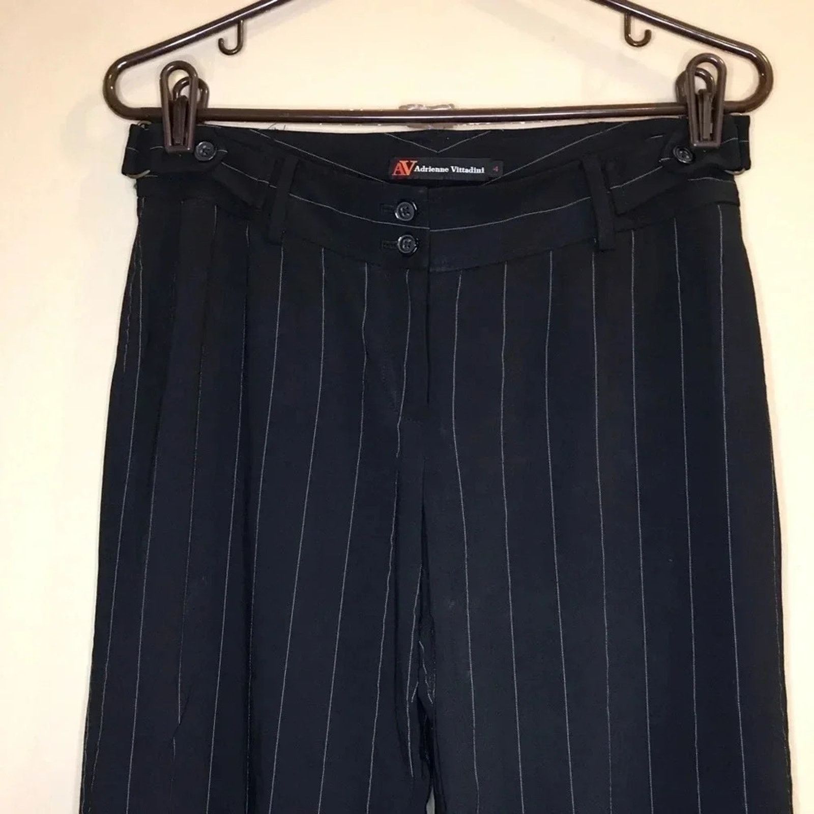 Other Adrienne Vittadini Pinstripe Dress Pants Career Size 27" / US 4 / IT 40 - 2 Thumbnail