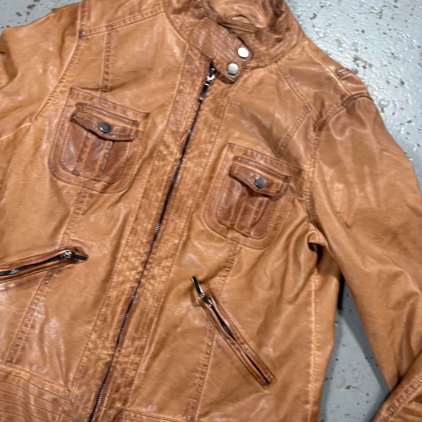 Other Studio m brown leather Jacket Size M / US 6-8 / IT 42-44 - 3 Thumbnail