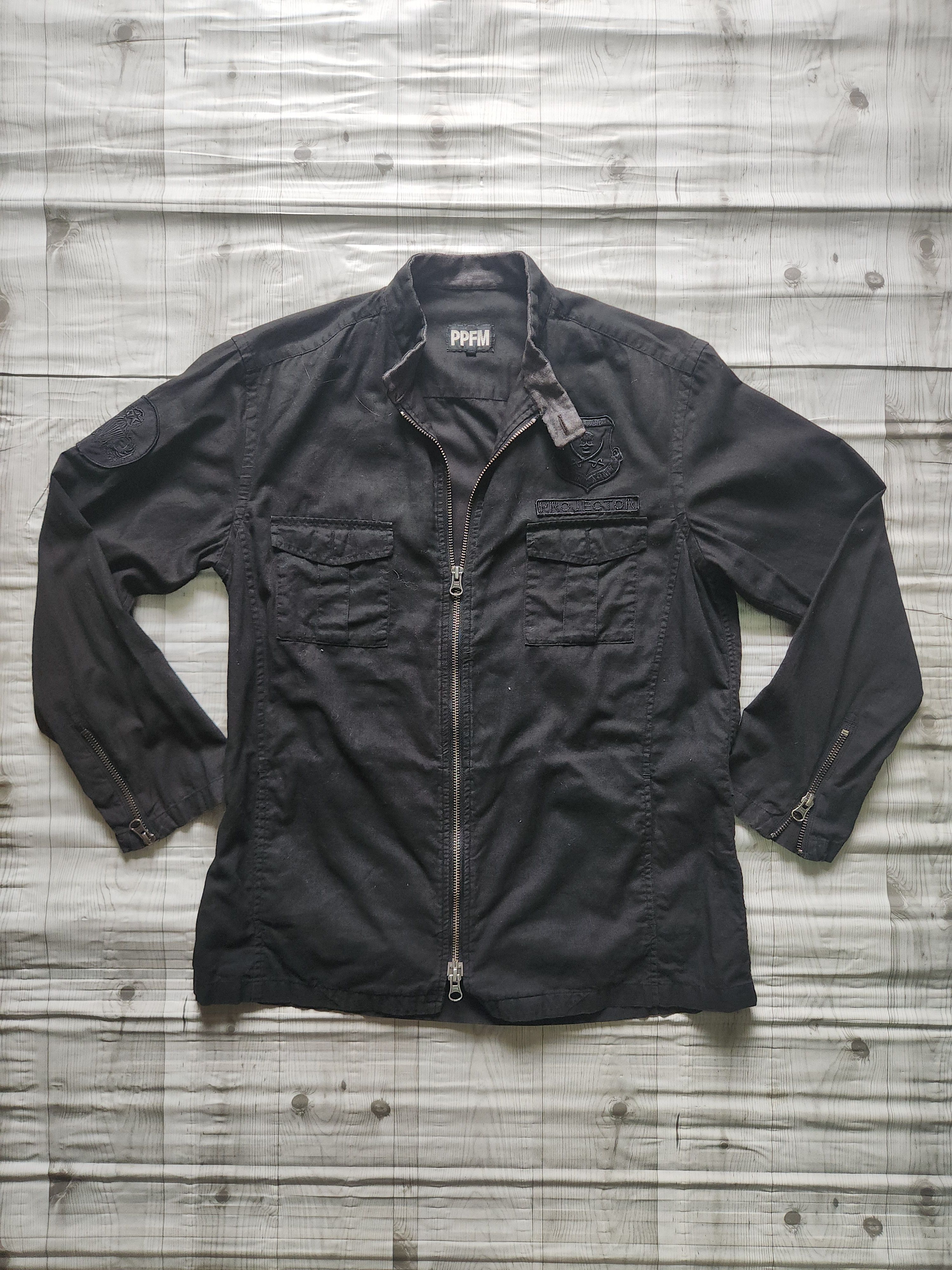 image of If Six Was Nine x Ppfm Seditionaries Projector Full Zipped Shirts Japan in Black (Size Medium)