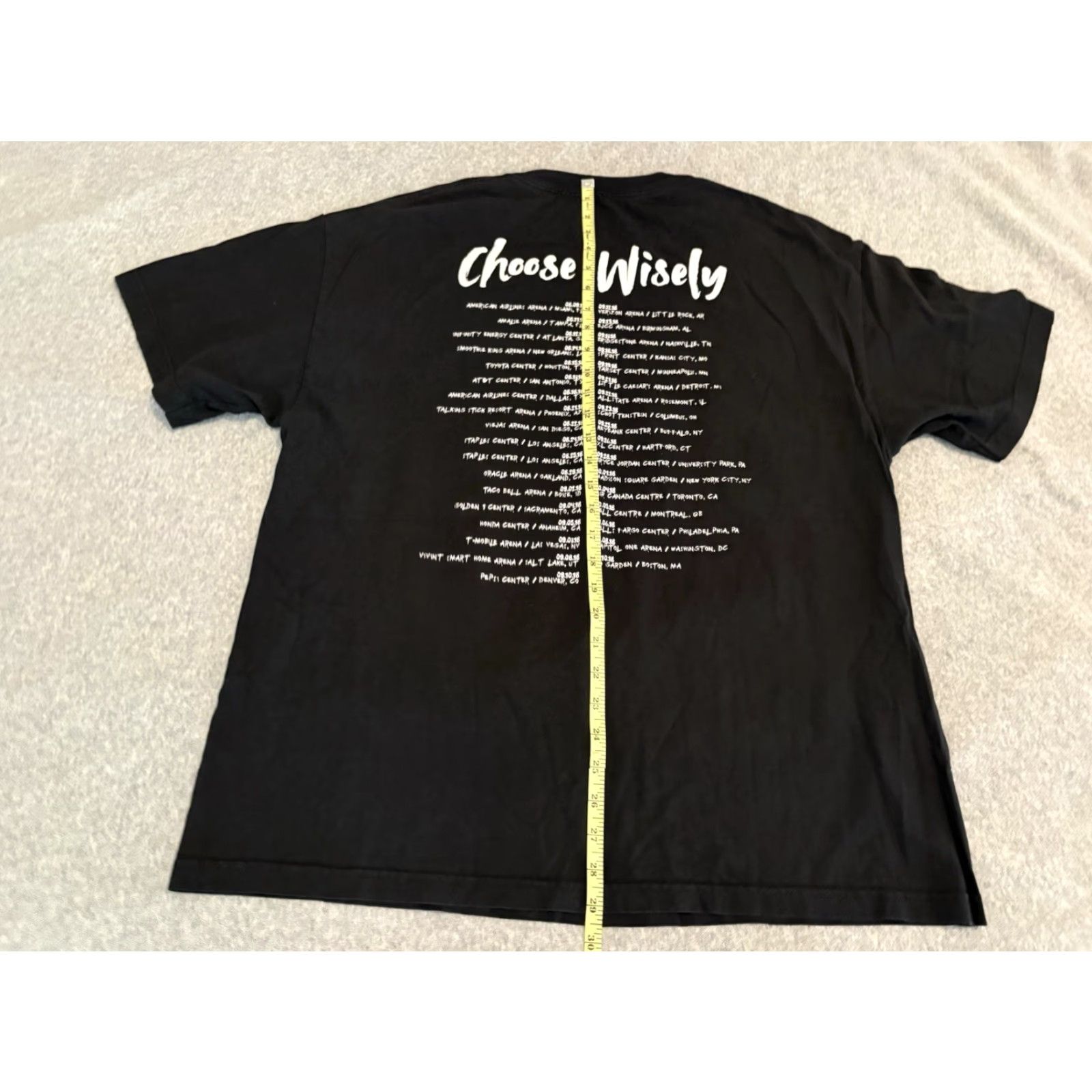 Dreamville Dreamville J Cole Choose Wisely Tour Black Tee T-Shirt XL Shirt Mens Short Sleeve Crew Neck Cotton T-Shirt Music Dreamville Size US XL / EU 56 / 4 - 5 Thumbnail