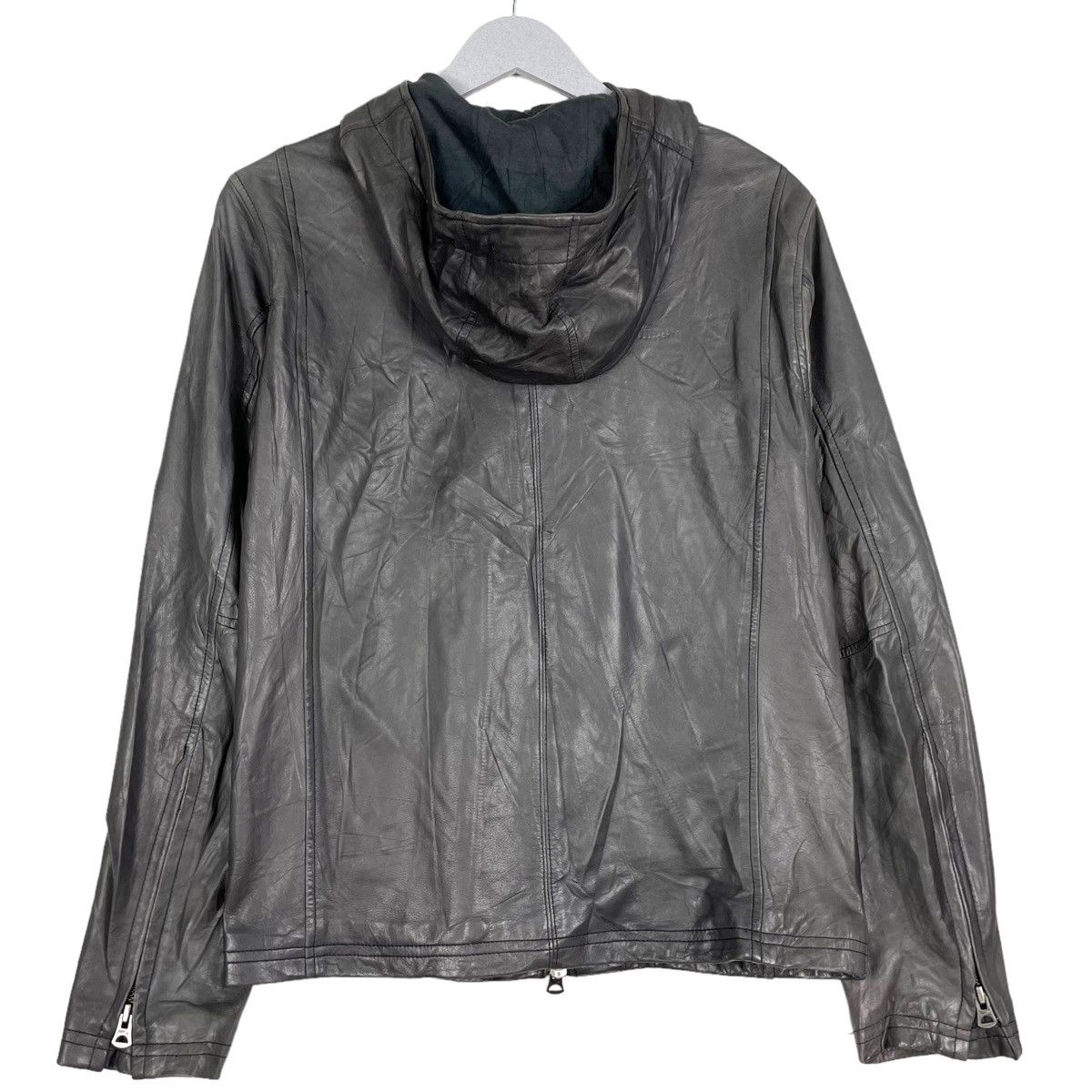 Japanese Brand × Leather × Other 💥SHAMA JAPAN COWHIDE LEATHER HOODIE JACKET Size US S / EU 44-46 / 1 - 10 Thumbnail