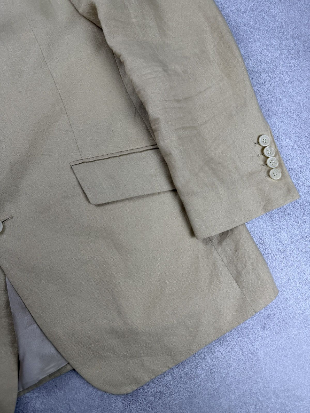 Other Cordings Piccadilly London Linen Blazer Cream Beige Size 40R Size 40R - 3 Thumbnail