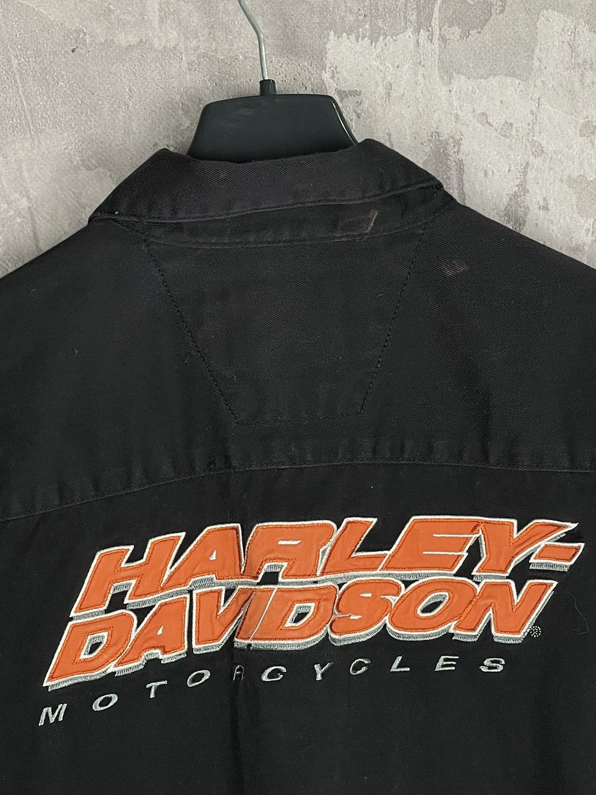 Harley Davidson Harley Davidson Big Embroided Logo Y2K Bike Shirt Button Ups Size US M / EU 48-50 / 2 - 14 Thumbnail