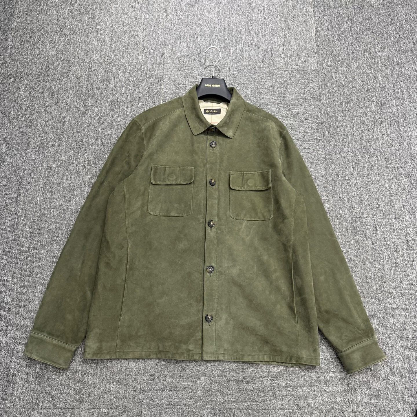 Loro Piana green suede Loro Piana jacket Size US XL / EU 56 / 4 - 1 Thumbnail