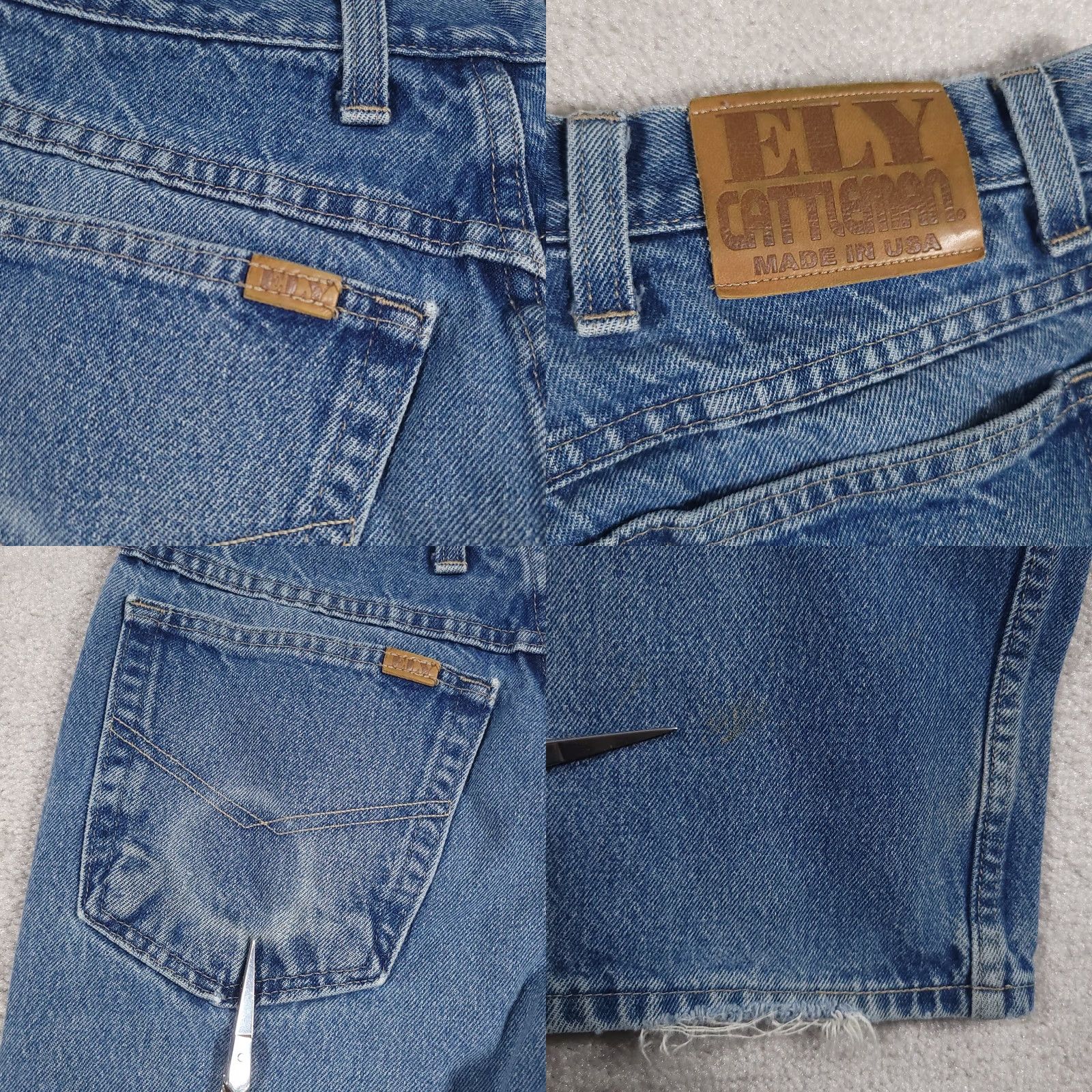 Vintage Vtg Ely Cattleman Jeans Mens 32X30 Denim Straight Leg USA Jeans Shirt Pants Mens National USA Styles Size US 34 / EU 50 - 10 Thumbnail