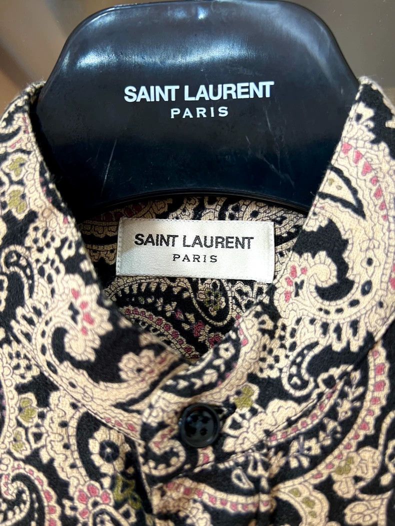 Yves Saint Laurent saint laurent size 38 15ss Paisley Cameo Shirt 2501-Nextarr Size US M / EU 48-50 / 2 - 3 Thumbnail