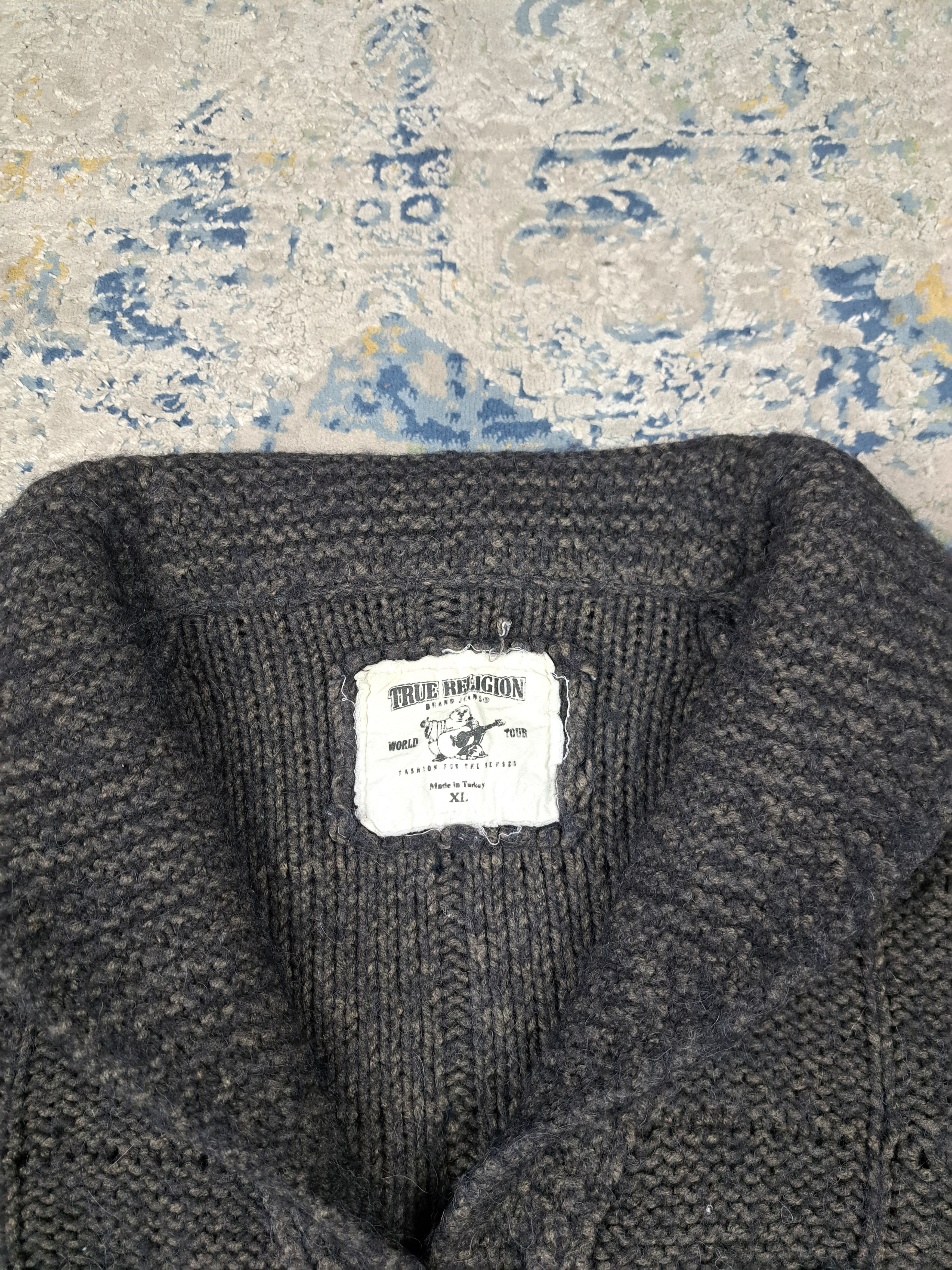True Religion True Religion Rare Wool Knit Cardigan Drip Swag Chief Keef Size XL / US 12-14 / IT 48-50 - 2 Thumbnail