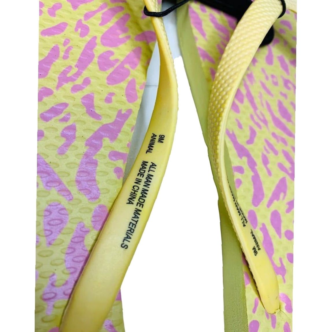 Hurley Hurley Womens Flip Flop Sandal 9M Multicolor Yellow Pink Cheetah Sunrise Animal New Size US 9 / IT 39 - 4 Thumbnail