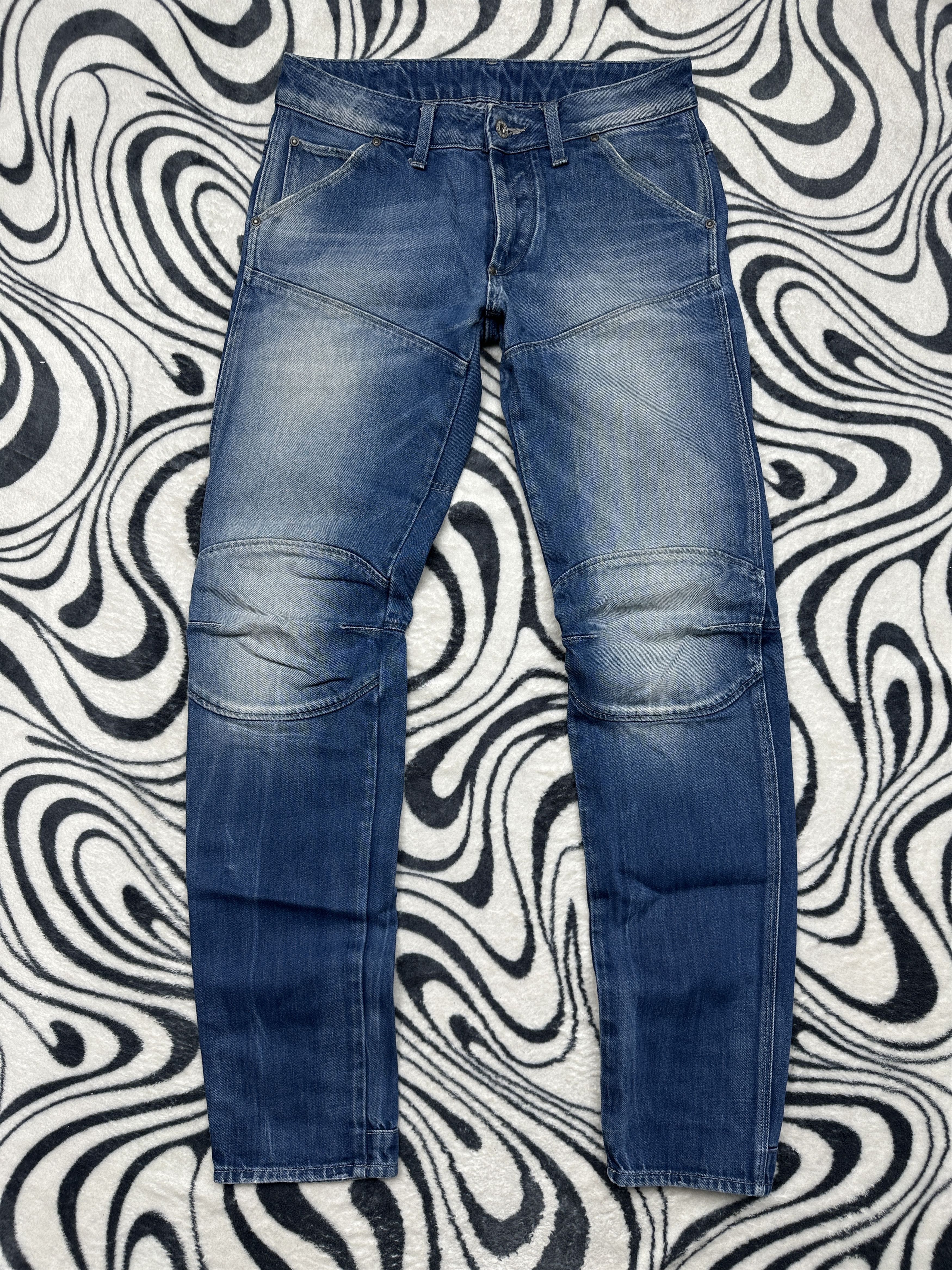 G-Star G Star Raw 5620 3D Low Tapered Denim Pants Double Knee Jeans Size US 28 / EU 44 - 1 Thumbnail