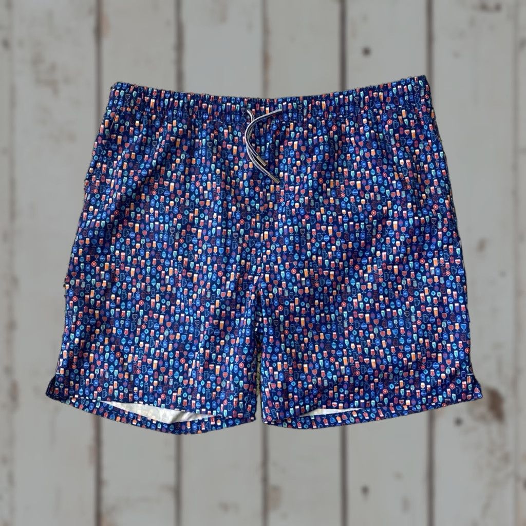 Peter Millar Peter Millar Seaside Collection Bottom Trunks Mens XL Multicolor Polyester Spandex Quick Dry Breathable Pockets Drawstring Size US 36 / EU 52 - 1 Thumbnail