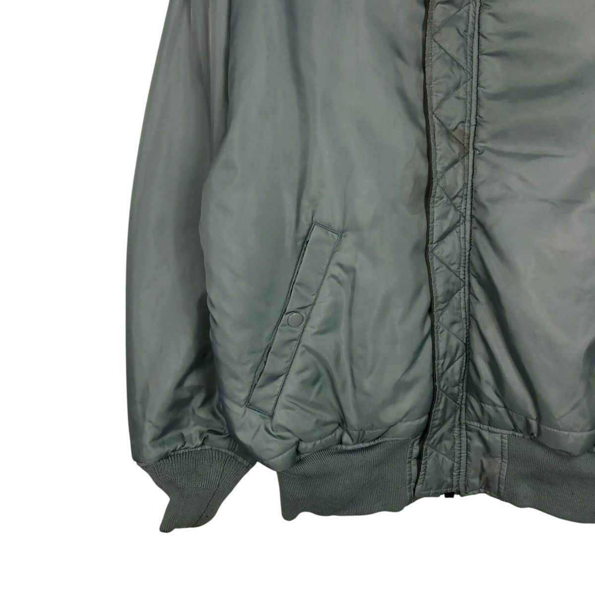 Alpha Industries 🔥VINTAGE REVERSIBLE BOMBER JACKET ALPHA INDUSTRIES BIG LOGO Size US L / EU 52-54 / 3 - 5 Thumbnail