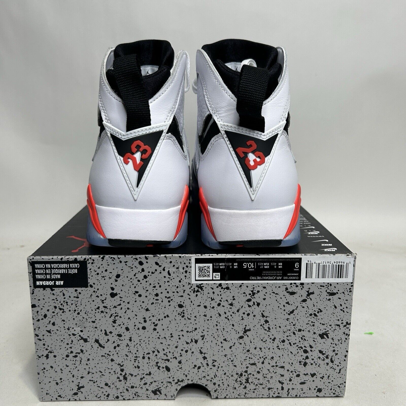 Jordan Brand Nike Air Jordan 7 Retro "White Infrared" 2024 Size US 9 / EU 42 - 4 Thumbnail