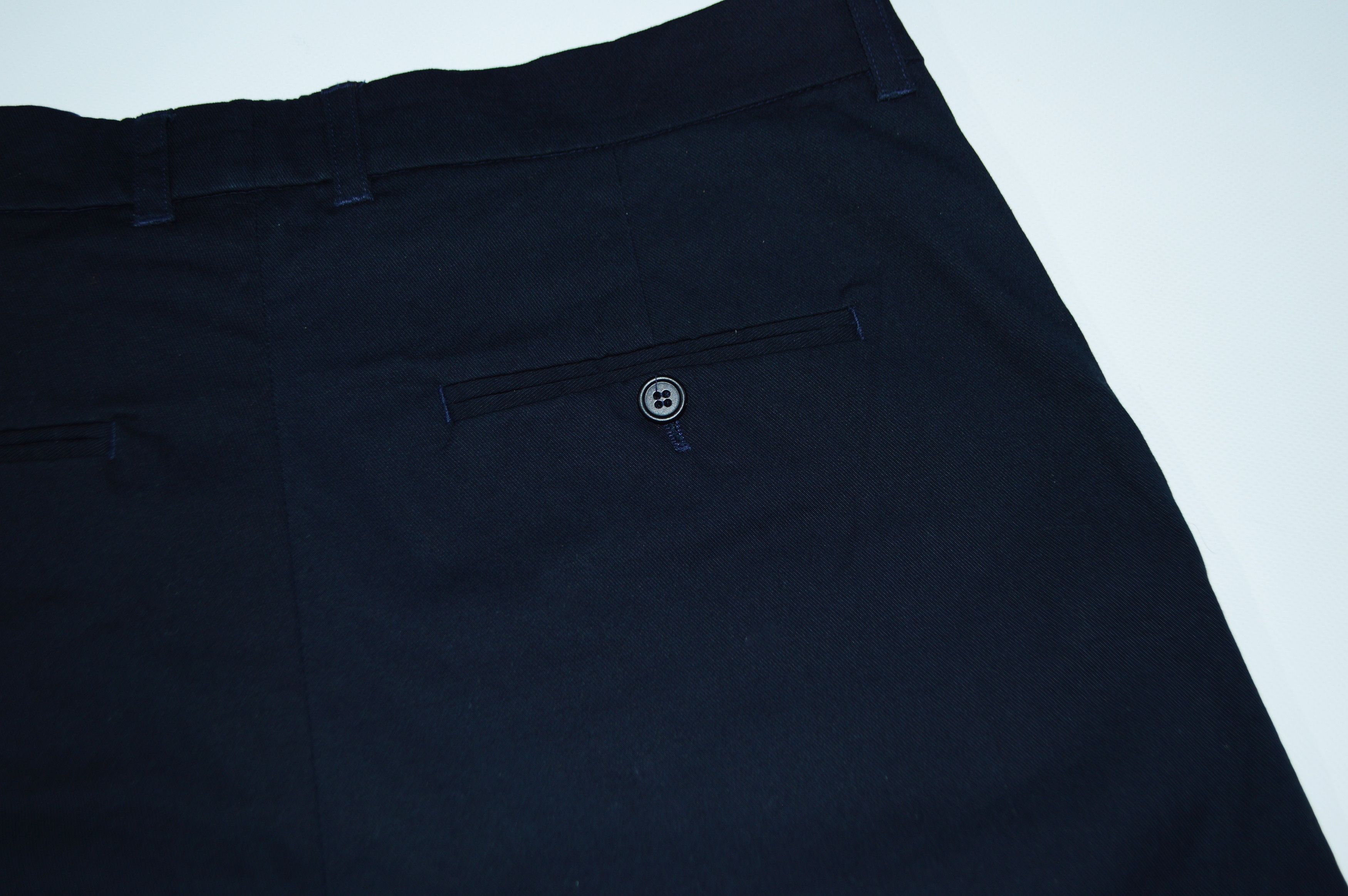 Andrea Pompilio Andrea Pompilio Navy Stretch Cotton Chino Pants Size 48 Size US 32 / EU 48 - 8 Thumbnail