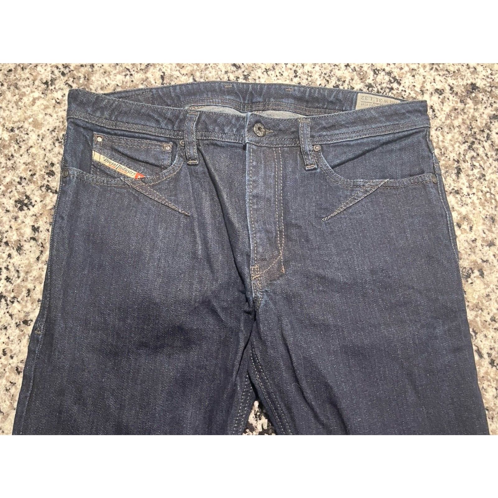 Diesel DIESEL Shioner Slim Skinny Stretch Jeans Denim Blue Men's 34 X 33.5 Zip Slim Size US 31 - 2 Thumbnail