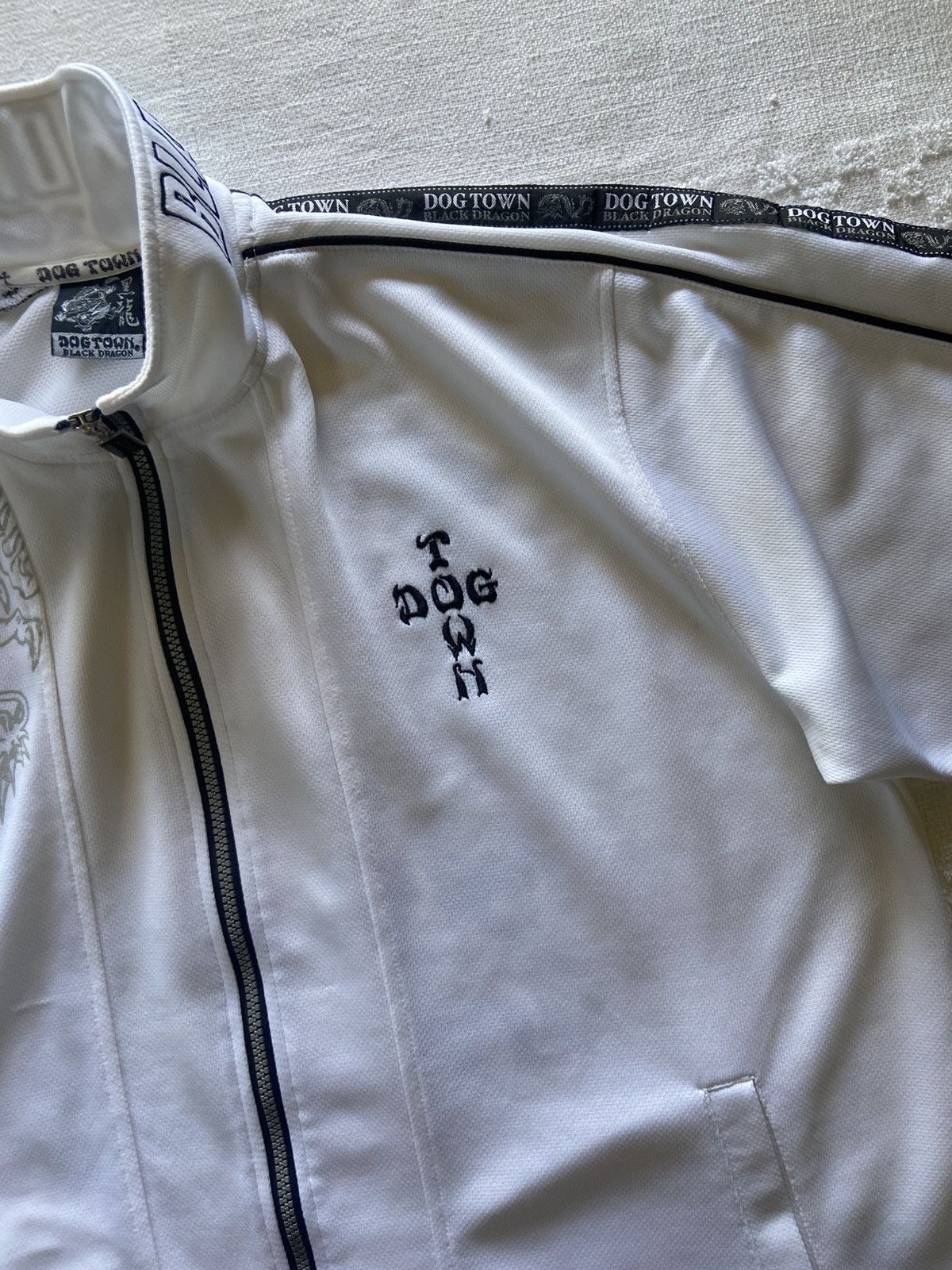 Dogtown Dog Town Black Dragon S/S Track Jacket With Backhit. Size US XL / EU 56 / 4 - 5 Thumbnail