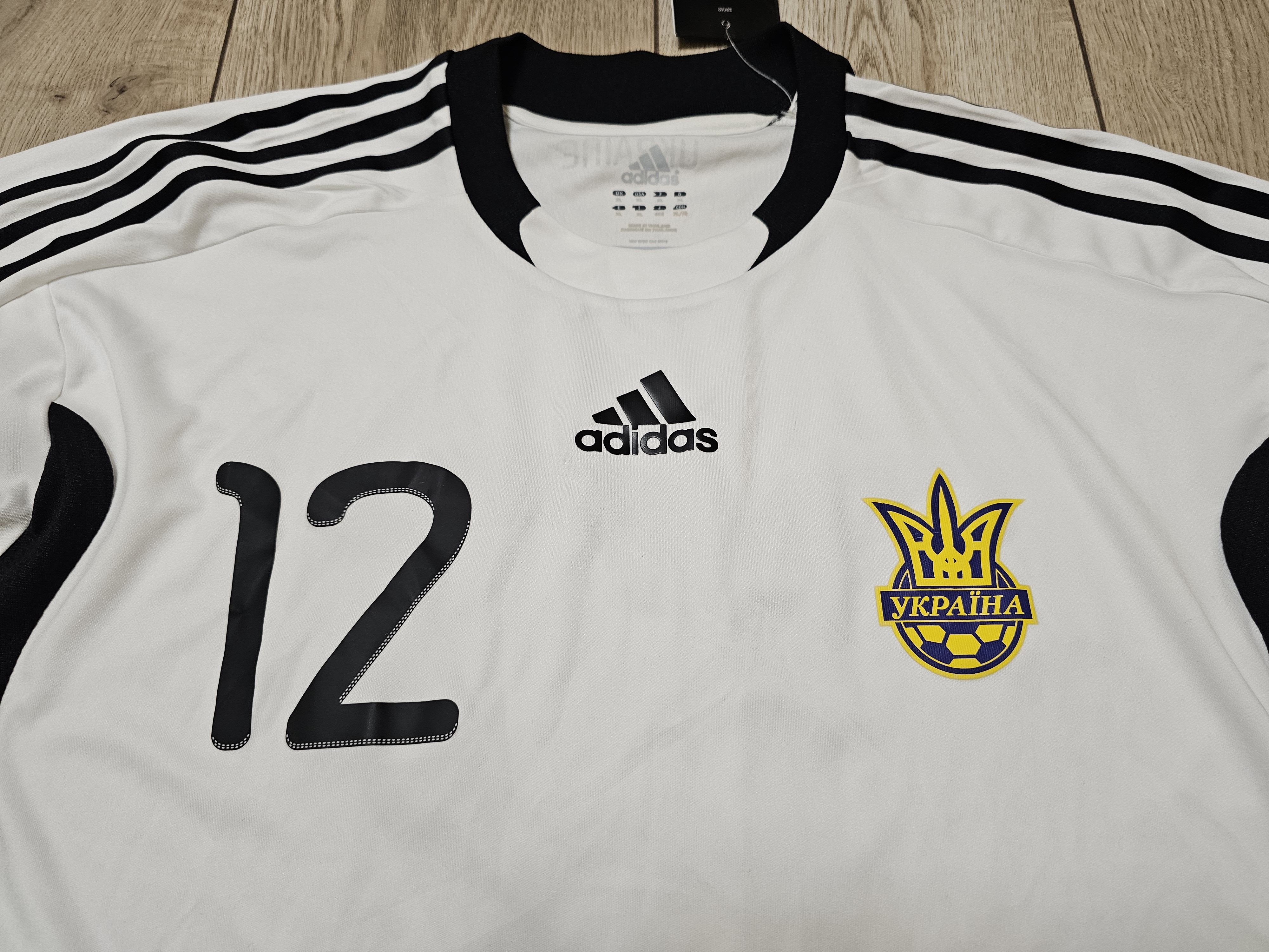Adidas UKRAINE 2010 GOALKEEPER LONG FOOTBALL SHIRT SOCCER JERSEY Size US XL / EU 56 / 4 - 3 Thumbnail