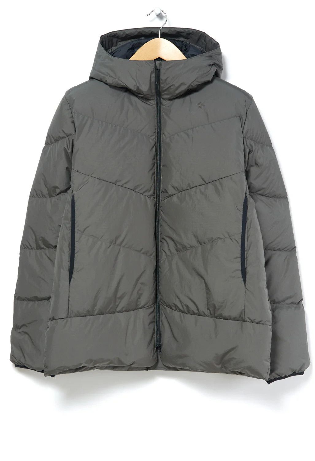 Goldwin Men's Rip-Stop Down Parka Jacket - Khaki Grey Size US M / EU 48-50 / 2 - 2 Thumbnail