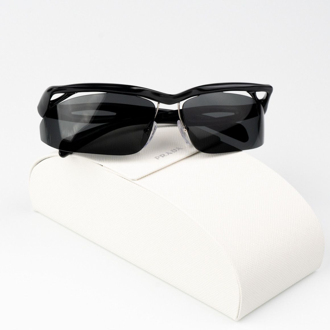 Prada NEW Prada PRA25S 1AB5S0 Cat Eye Unisex Sunglasses 0PR A25S Size ONE SIZE - 3 Thumbnail