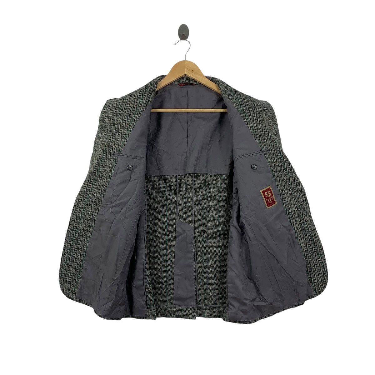 Emanuel Ungaro Vintage EMANUEL UNGARO PARIS Herringbone Blazer Coat Peacoat Size M / US 6-8 / IT 42-44 - 6 Thumbnail