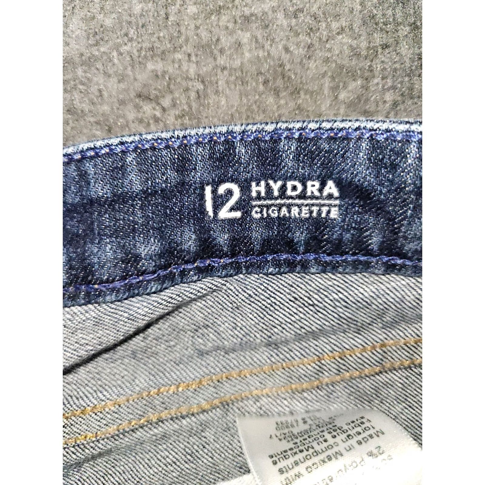 Vintage BIG STAR Jeans Female 31 Mid Blue Stretch Inseam 27 Ankle Cigarette Nova 12 Hydra Comfort/Preppy City Size 24" / US 00 / IT 34 - 3 Thumbnail