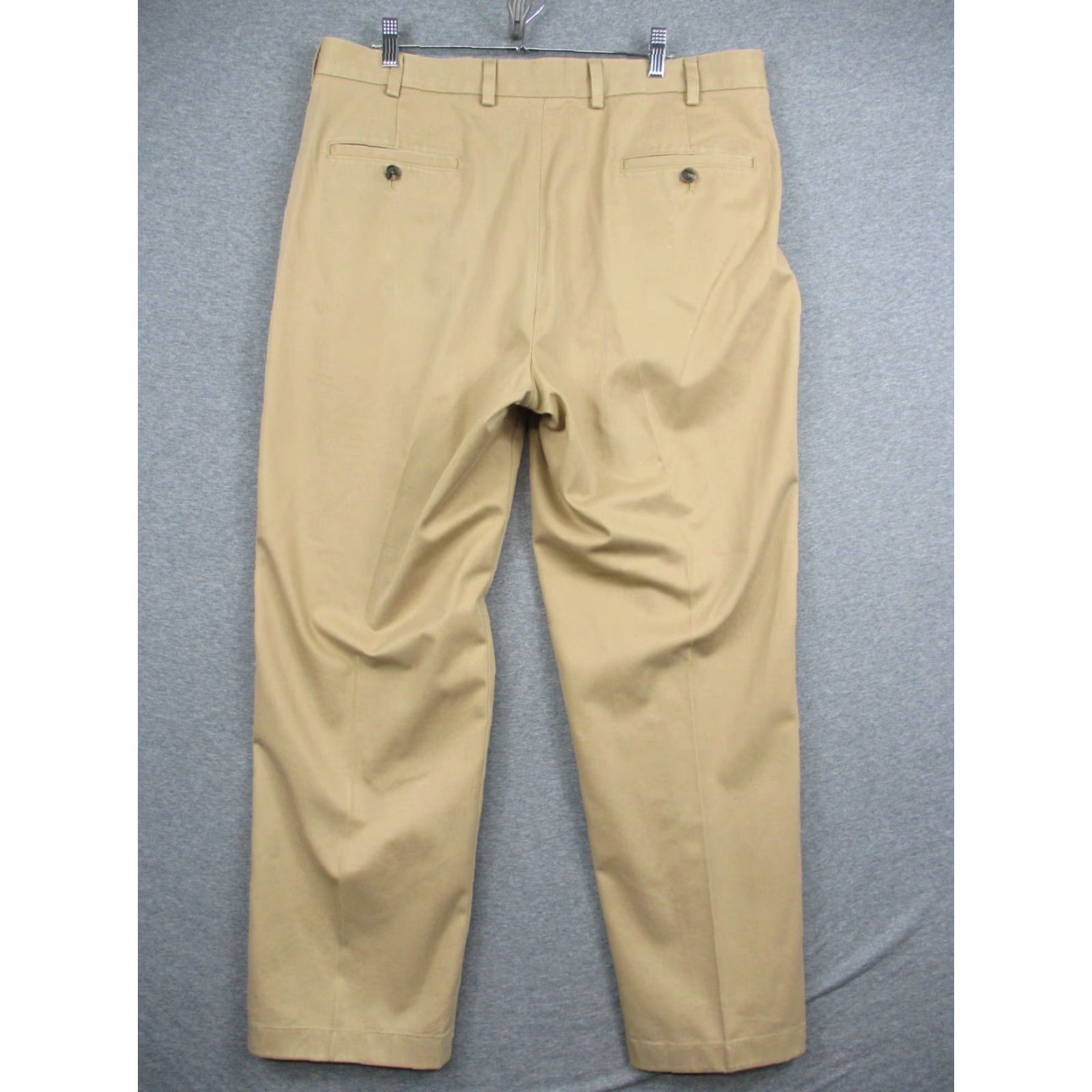 Brooks Brothers Brooks Brothers Hudson Dress Pants 37x30 Beige Cuffed Pleated Flat Front Mens Pants Size US 37 - 5 Thumbnail