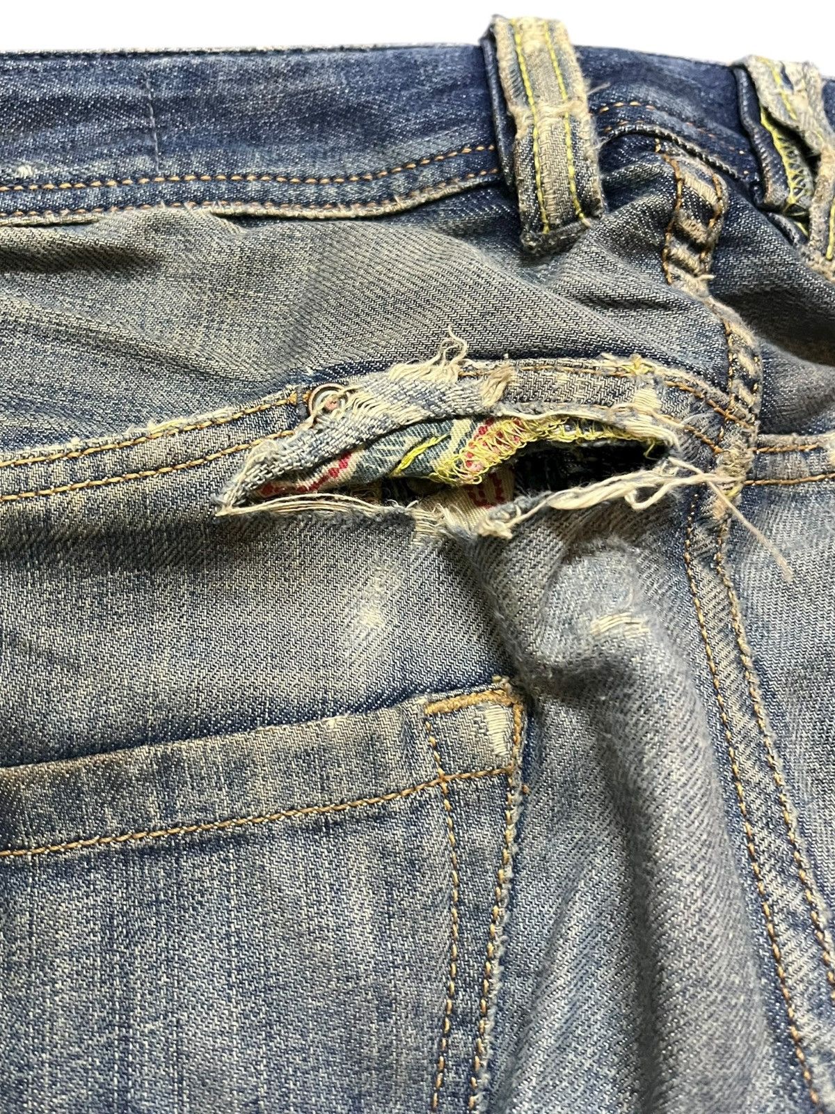 Diesel Vintage Diesel Paddom Mudwash Ripped Distressed Denim Size US 31 - 9 Thumbnail