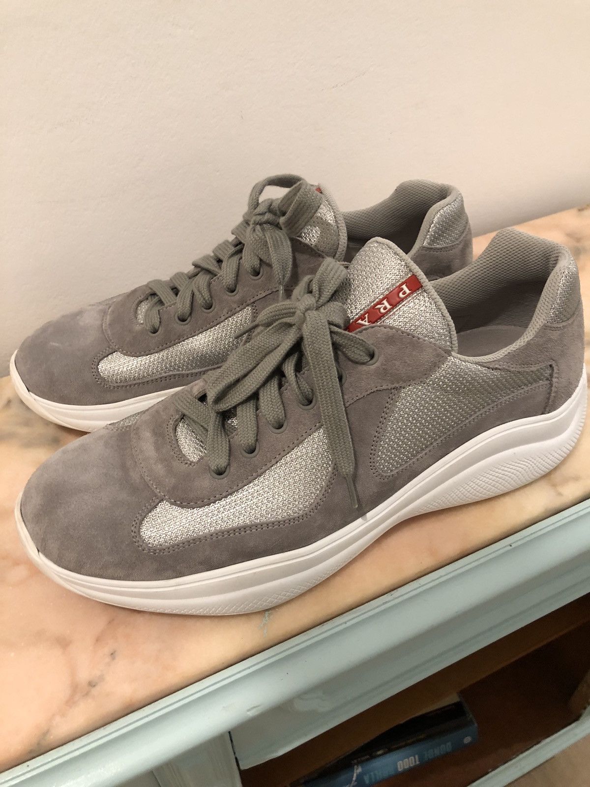 Prada Grey Prada Sneakers for Luna Rossa Size US 9 / EU 42 - 1 Thumbnail
