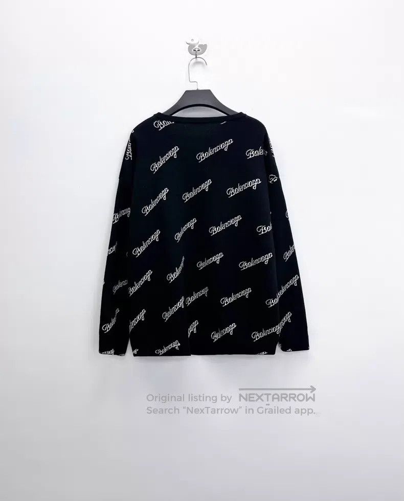Balenciaga Balenciaga Black graffiti full-print letter logo knitted s Size US XS / EU 42 / 0 - 2 Thumbnail