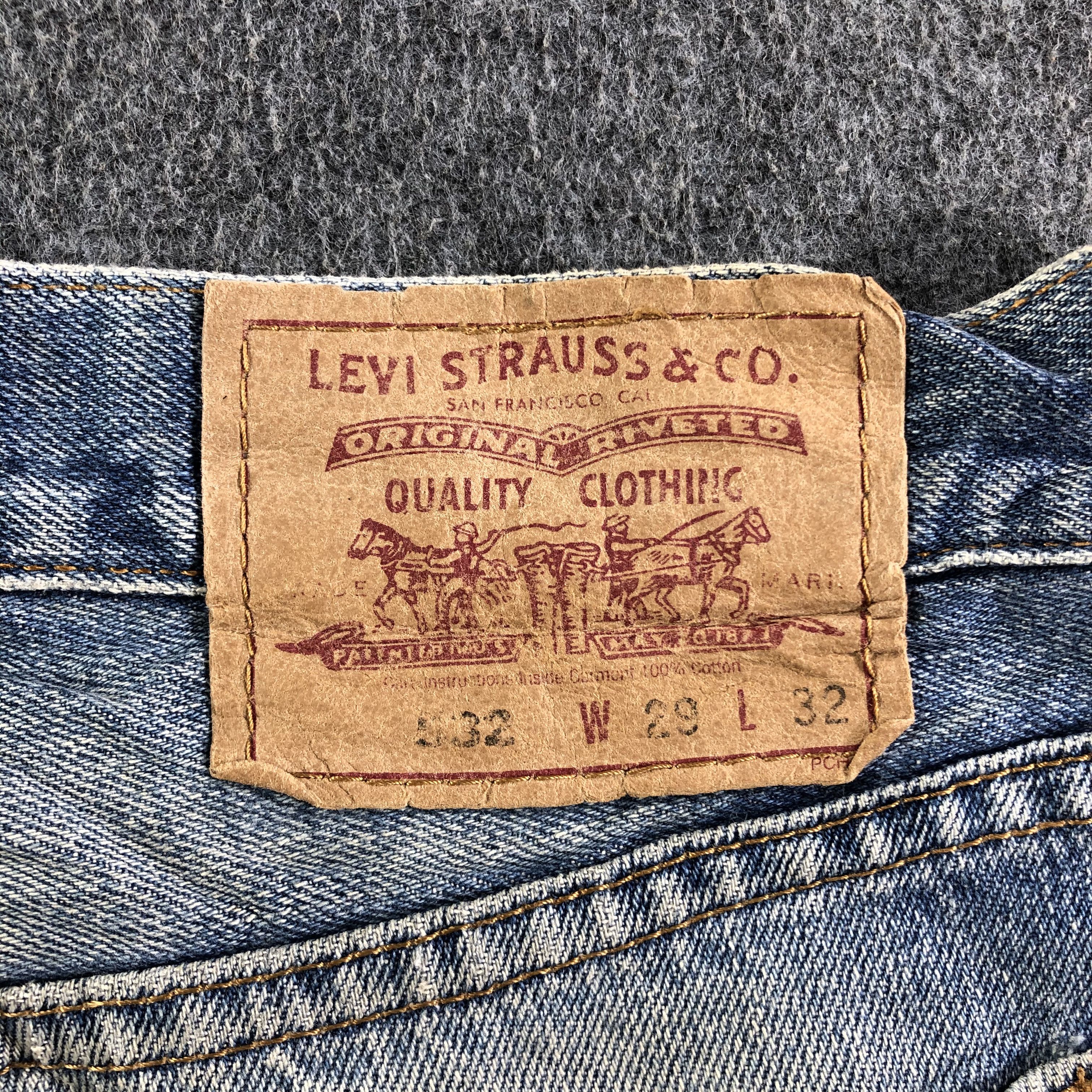 Levi's Vintage Blue Wash Levis 532 Jeans-J3924 Size US 31 - 5 Thumbnail