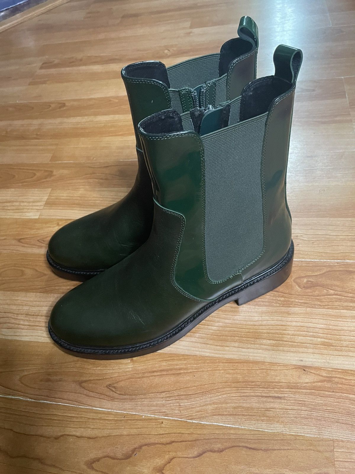 Jeffrey Campbell New Jeffrey Campbell Green Ankle Boots Size US 11 / IT 41 - 3 Thumbnail