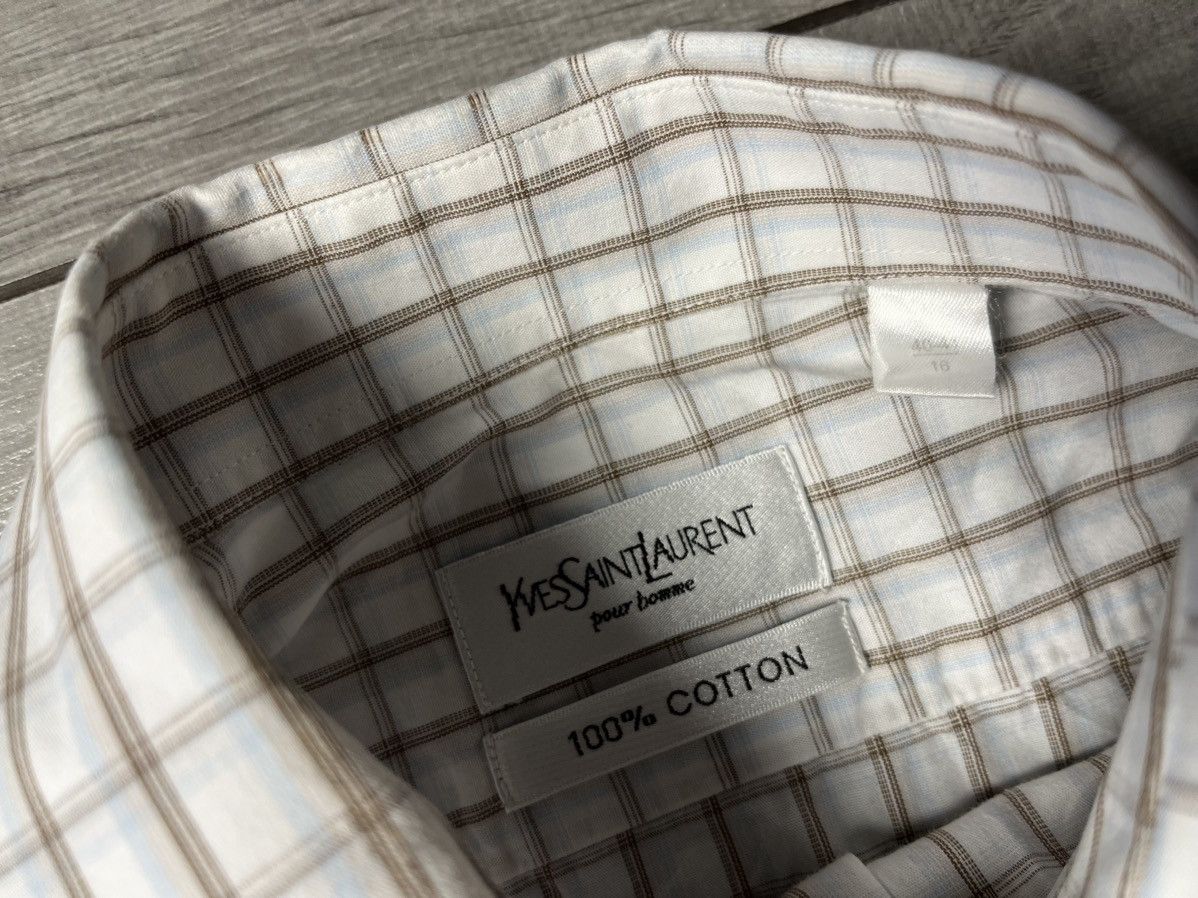 Yves Saint Laurent Yves saint laurent shirt formal classic nova check size XL Size US XL / EU 56 / 4 - 4 Thumbnail