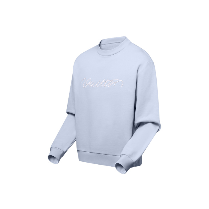 Louis Vuitton Embroidered Cotton Crewneck Size US L / EU 52-54 / 3 - 3 Thumbnail